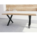 TABLE RECTANGULAIRE STYLE INDUSTRIEL CLAXON