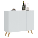 BUFFET 3 PORTES BLANC CAREY