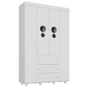 ARMOIRE ENFANT BLANCHE BUBBLES